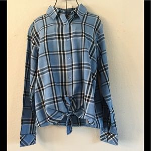 Kenzie Jeans Soft Plaid Top